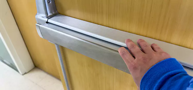 Installing a Push Bar on a Door East Haven